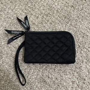 Vera Bradley Black Quilted Wristlet